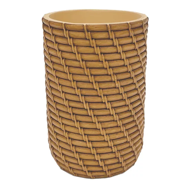 Luca Natural Woven Tumbler, 4.5"