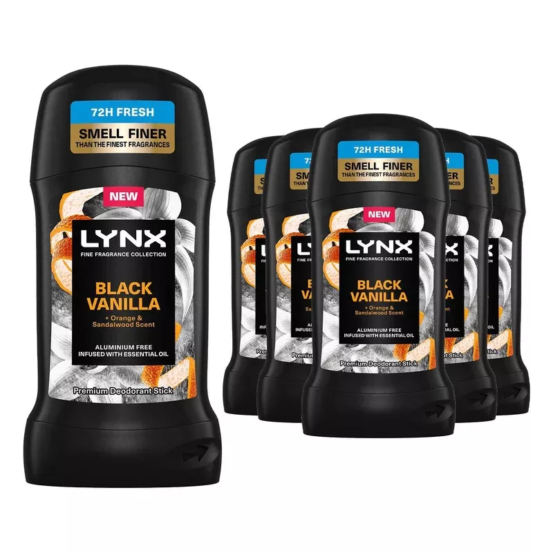 Lynx Deodorant Stick Black Vanilla With 72hrs Freshness 50ml