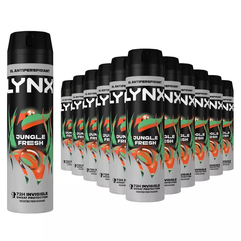 Lynx Jungle Fresh Antiperspirant Spray 72h Protection Deodorant 200ml