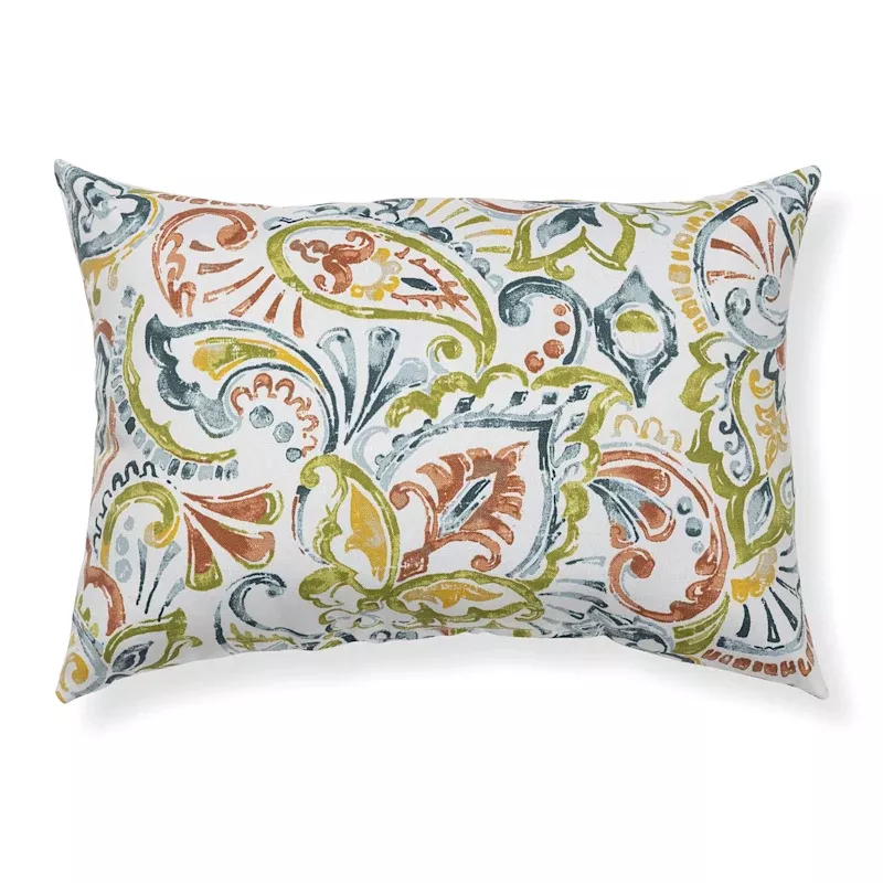 Malitta Billard Lumbar Outdoor Throw Pillow, 14x20