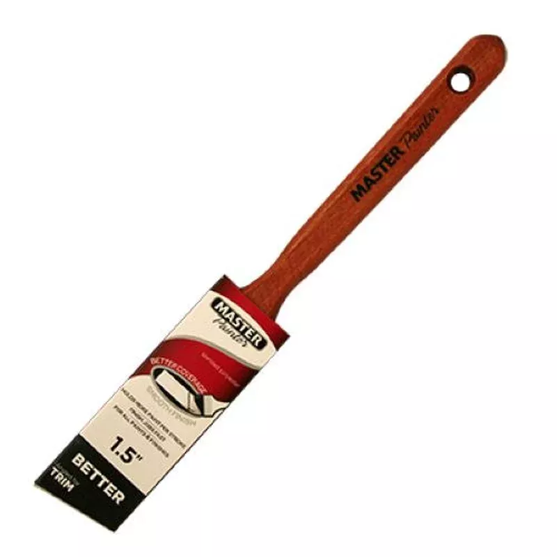 Master Painter 40515TVA 1.5″ Inch Better Angle Sash Paint Brush With Wood Handle – Quantity of 2