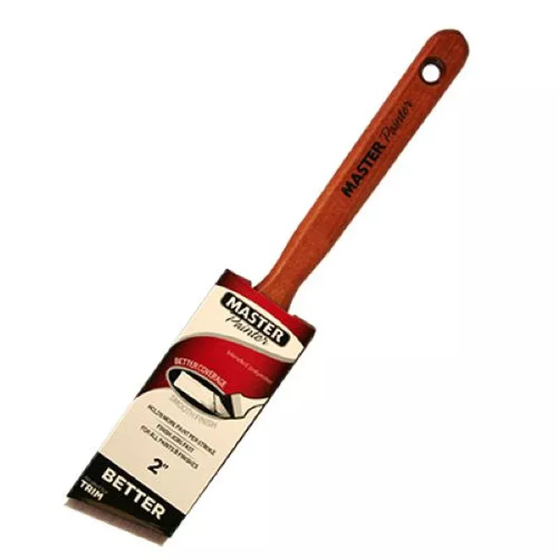 Master Painter 40520TVA 2″ Inch Better Angle Sash Paint Brush With Wood Handle – Quantity of 2