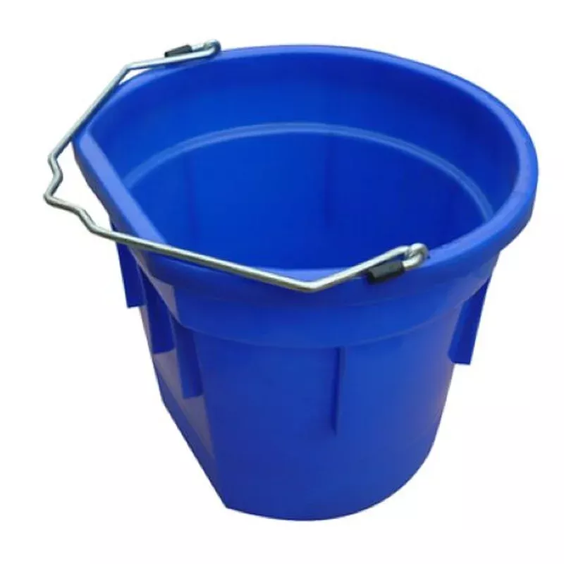 Master Rancher MR20QP/FSB-BLUE 20-Quart Blue Flat Sided Utility Bucket Pail – Quantity of 8