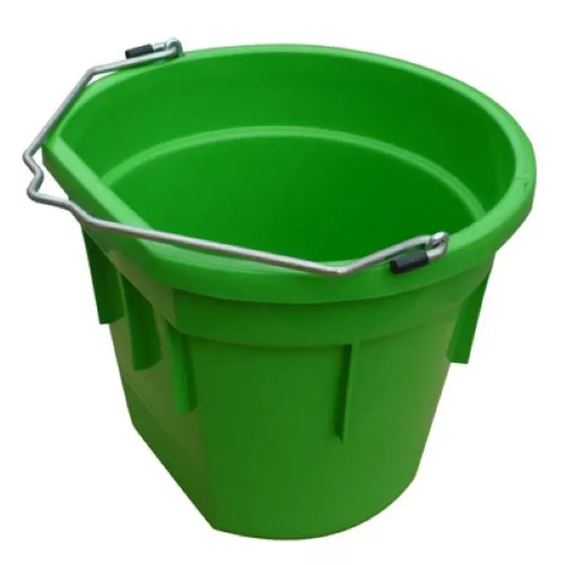 Master Rancher MR20QP/FSB-LIMEGRN 20-Quart Lime Green Flat Back Sided Utility Bucket Pail – Quantity of 2