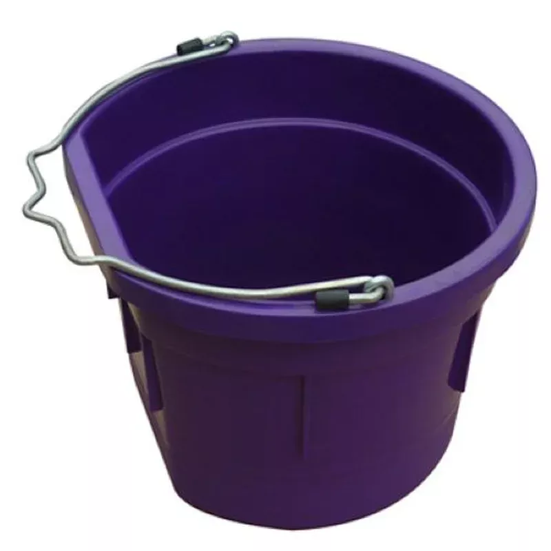 Master Rancher MR8QP/FSB-PURP 8-Quart Purple Poly Resin Farm & Ranch Flat Sided Utility Bucket Pail – Quantity of 1