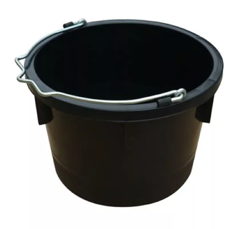 Master Rancher MR8QP/UB-BLK 8-Quart Black Poly Resin Farm & Ranch Utility Bucket Pail – Quantity of 2