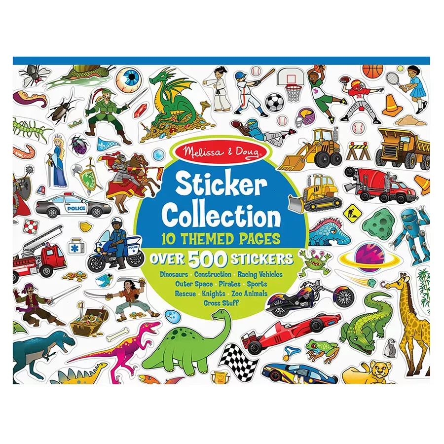 Melissa & Doug Dinosaurs/Vehicles/Space & More Sticker Collection Book