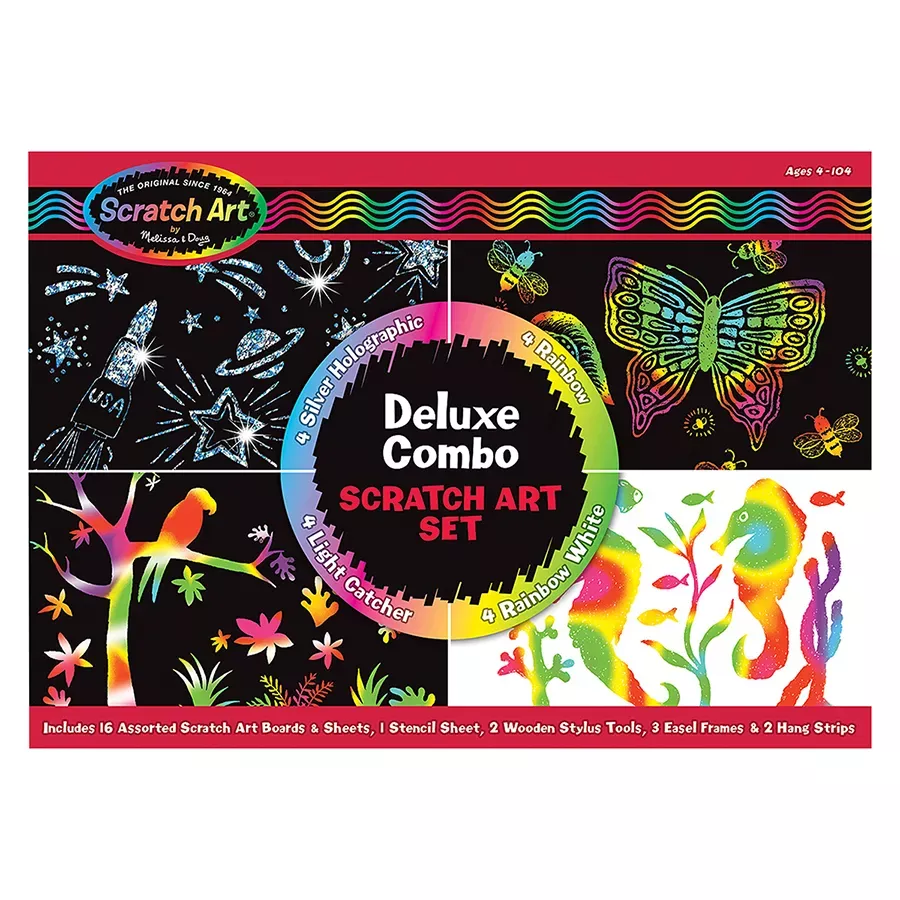 Melissa & Doug Scratch Art Deluxe Combo Set