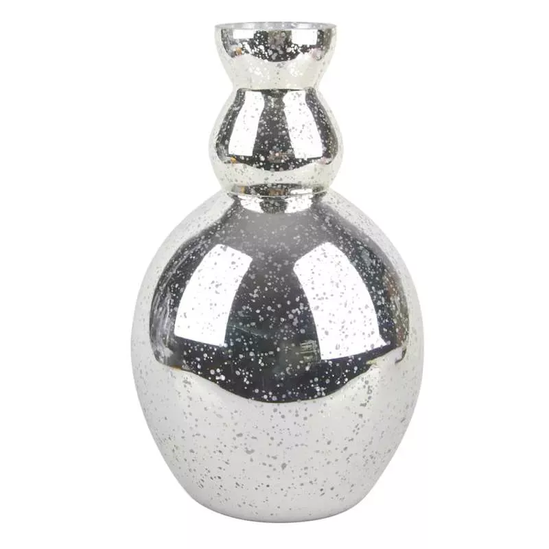 Mercury Glass Vase, 9.5"