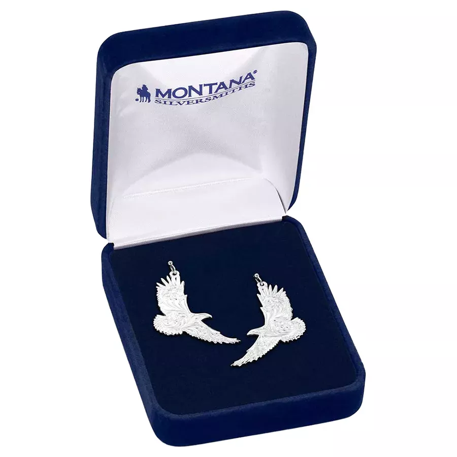 Montana Silversmiths Women's Soaring Spirit American Made Earrings - Silver