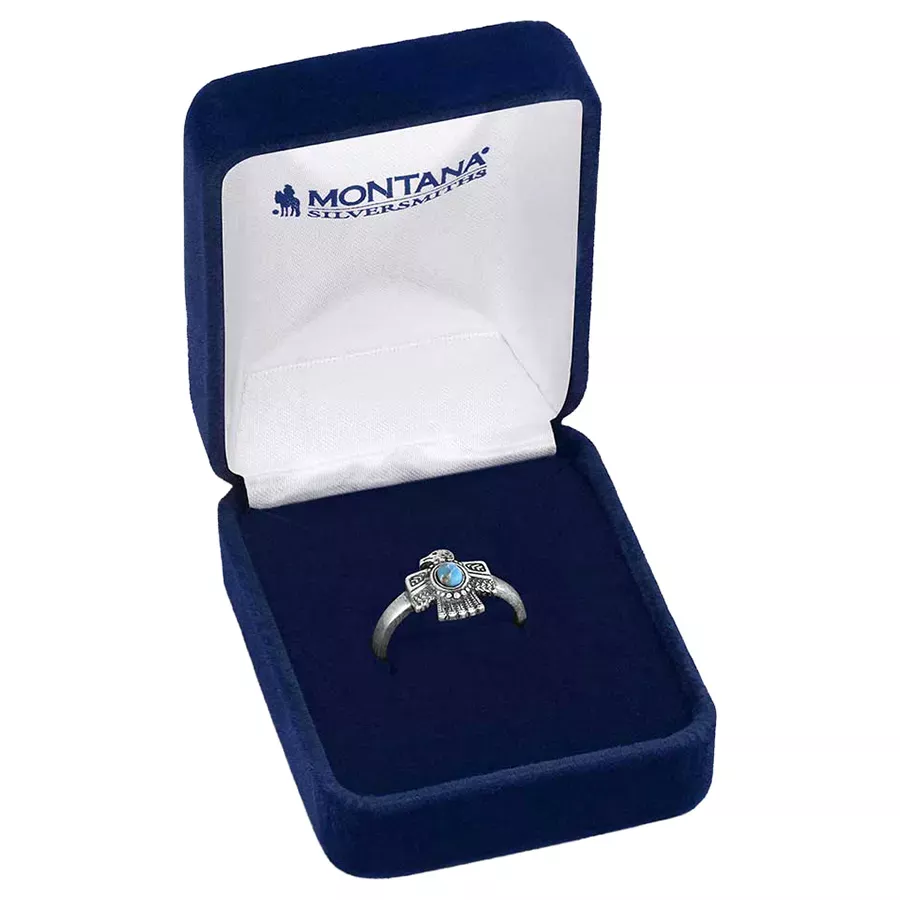 Montana Silversmiths Women's Spirit of the Sky Ring - Silver/Turquoise