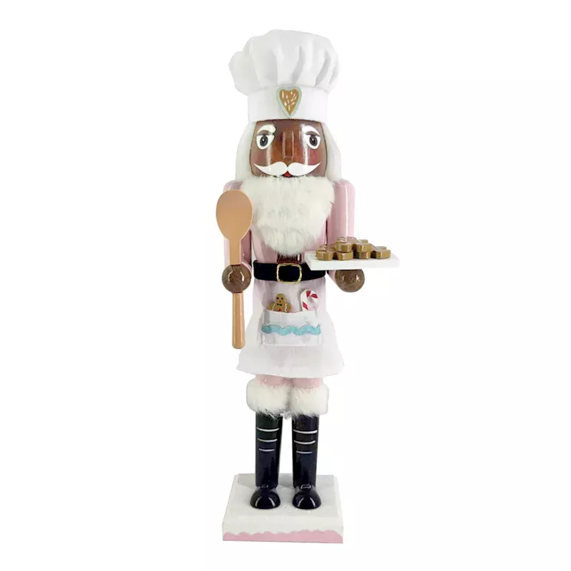 Mrs. Claus' Bakery Chef with Cookies Nutcracker, 15"