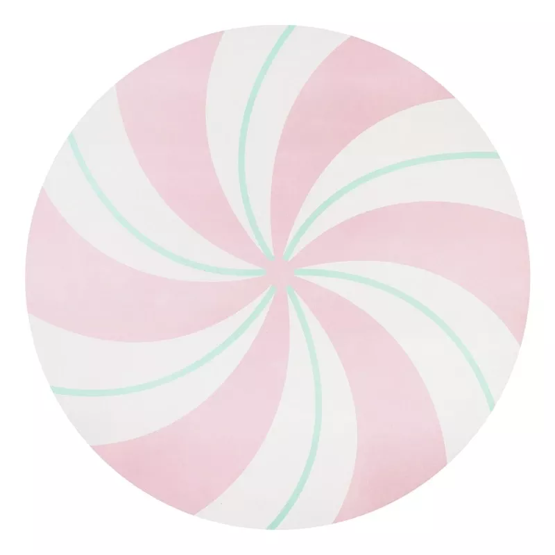 Mrs. Claus' Bakery Pink Peppermint Cork Placemat, 14"