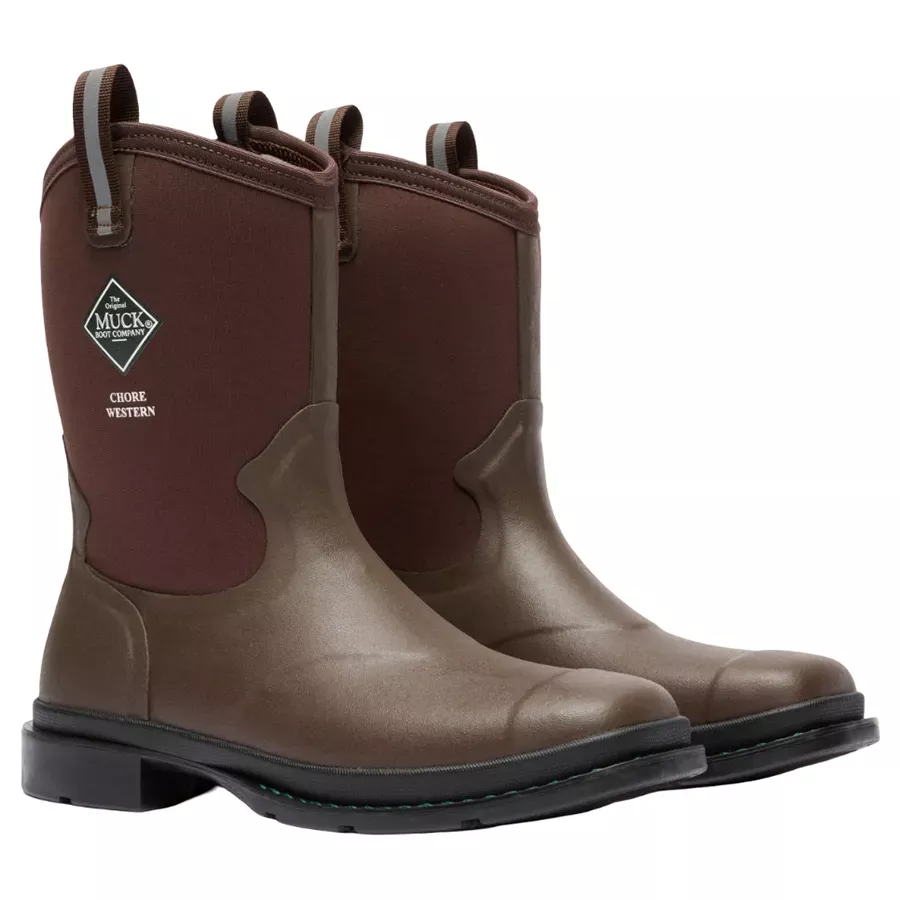 Muck Boots Men's Chore Mid Western Work Boots - Brown