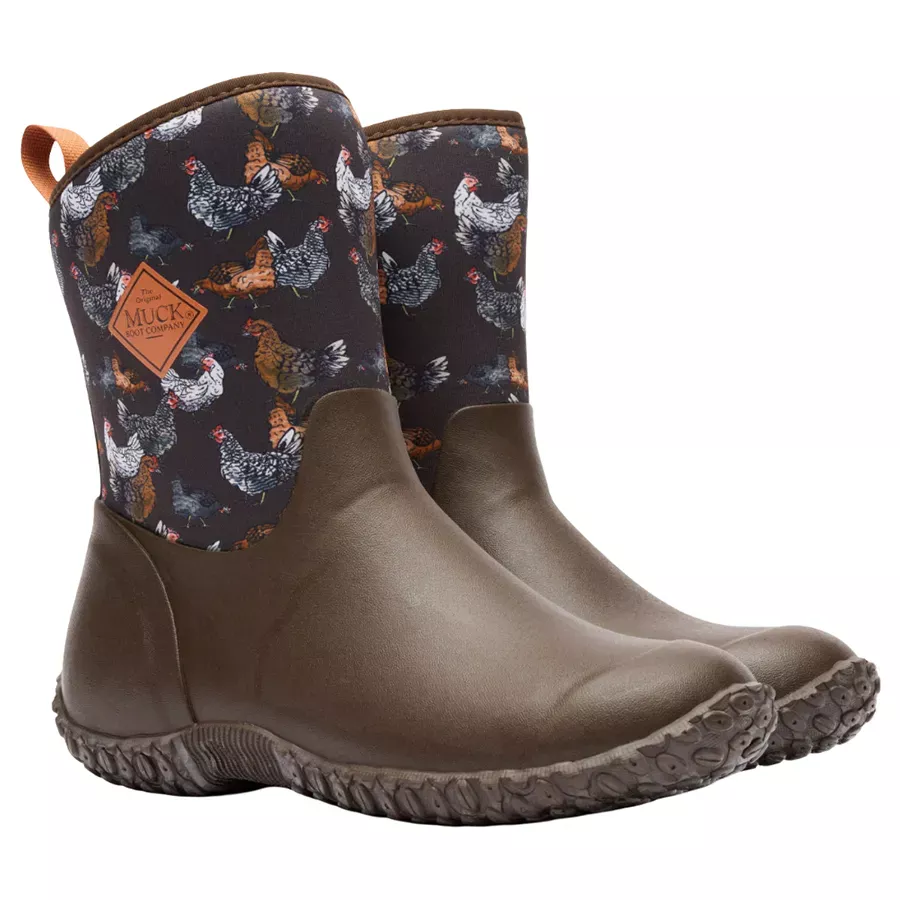 Muck Boots Women's Muckster II Mid Boots - Brown Chicken Print