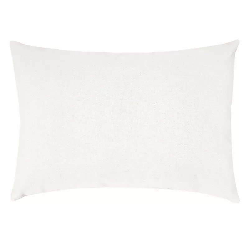 Natural Canvas Outdoor Lumbar Throw Pillow, 14x20