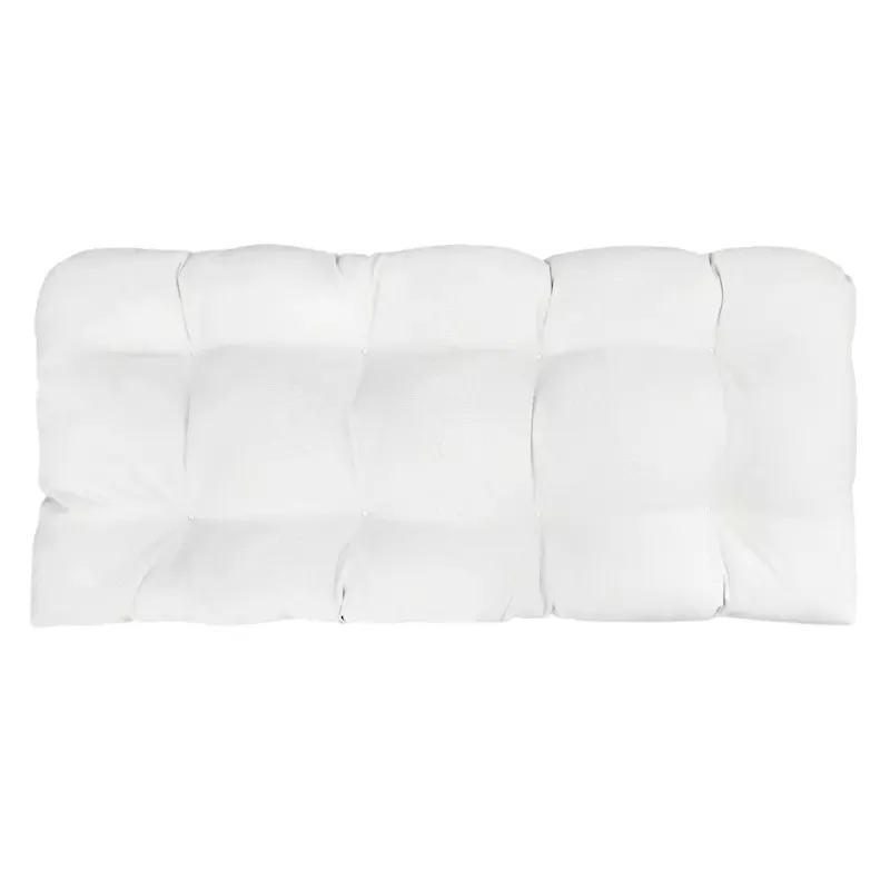 Natural Canvas Outdoor Wicker Settee Cushion