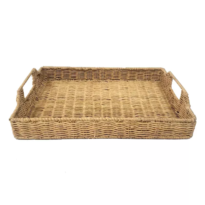 Natural Rattan Rectangle Tray