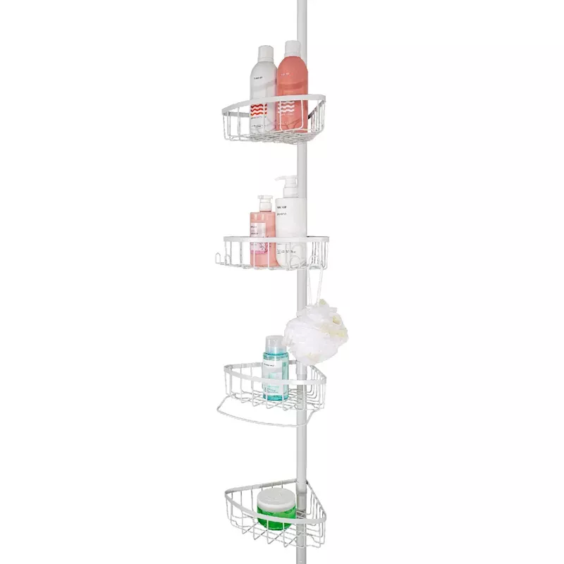 Neil Shower Tension Caddy, White