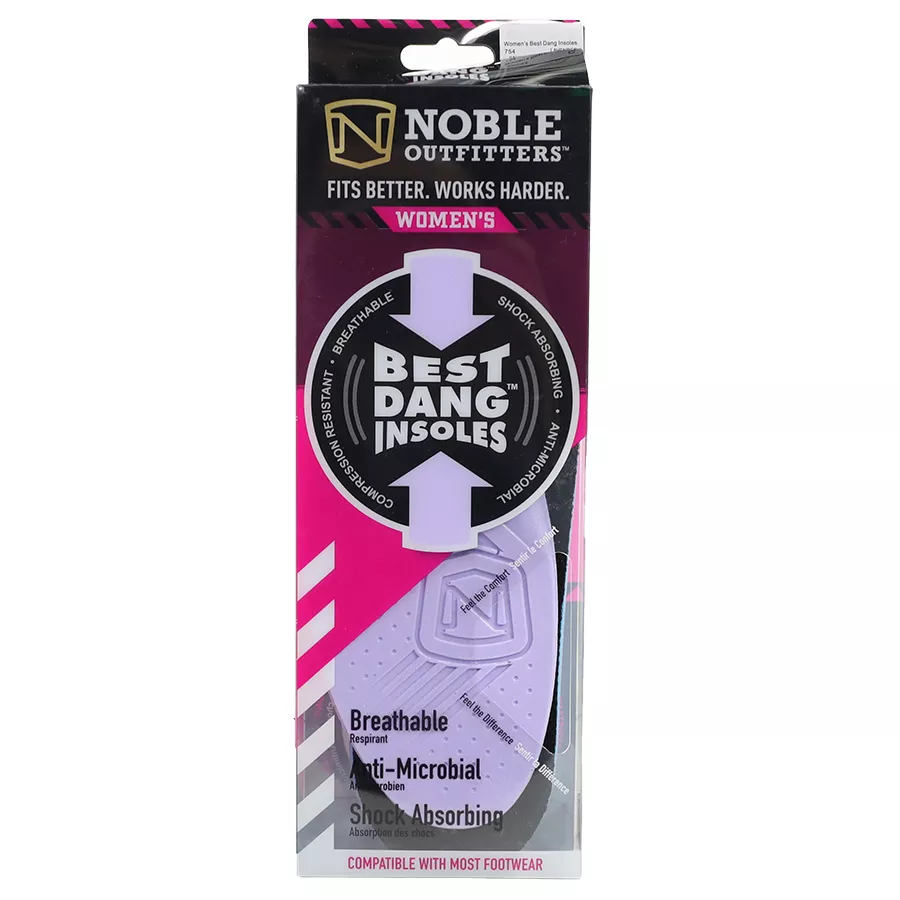 Noble Outfitters Women's Best Dang Insoles - Lavendar