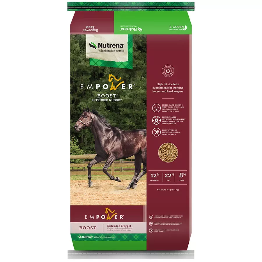 Nutrena Empower Boost High-Fat Rice Bran Supplement - 40 lb