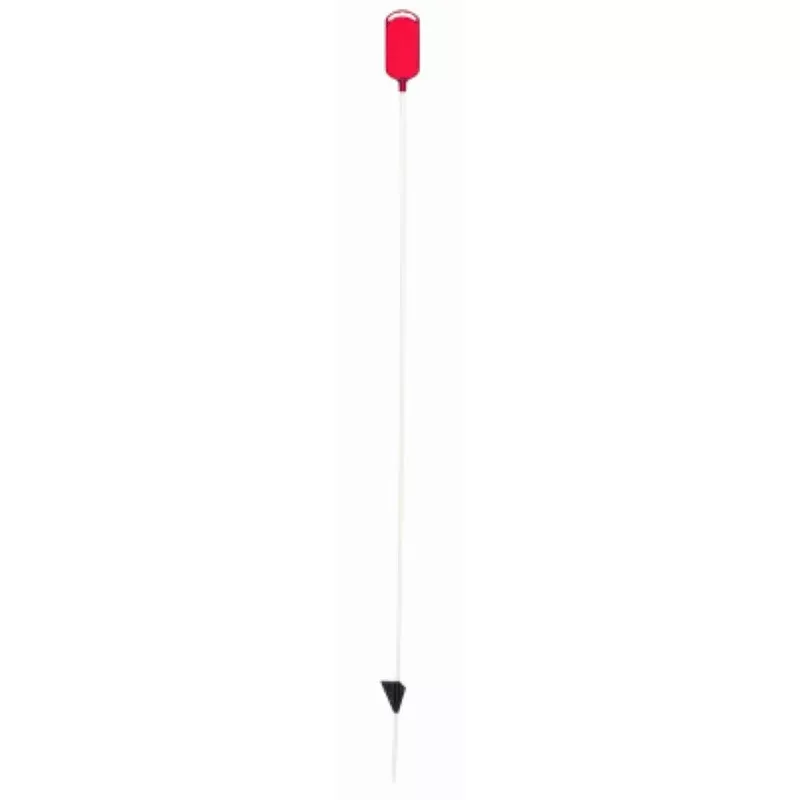 Nuvue 2706 46″ x 1/4″ Red Oval Lens Driveway Marker Reflector – Quantity of 18