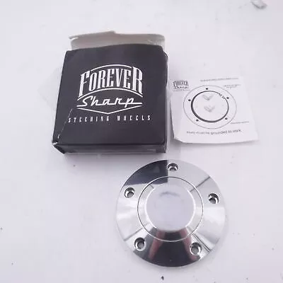 OEM Forever Sharp Billet Horn Button, Plain Polished Chrome 38-118-F, 5 Hole