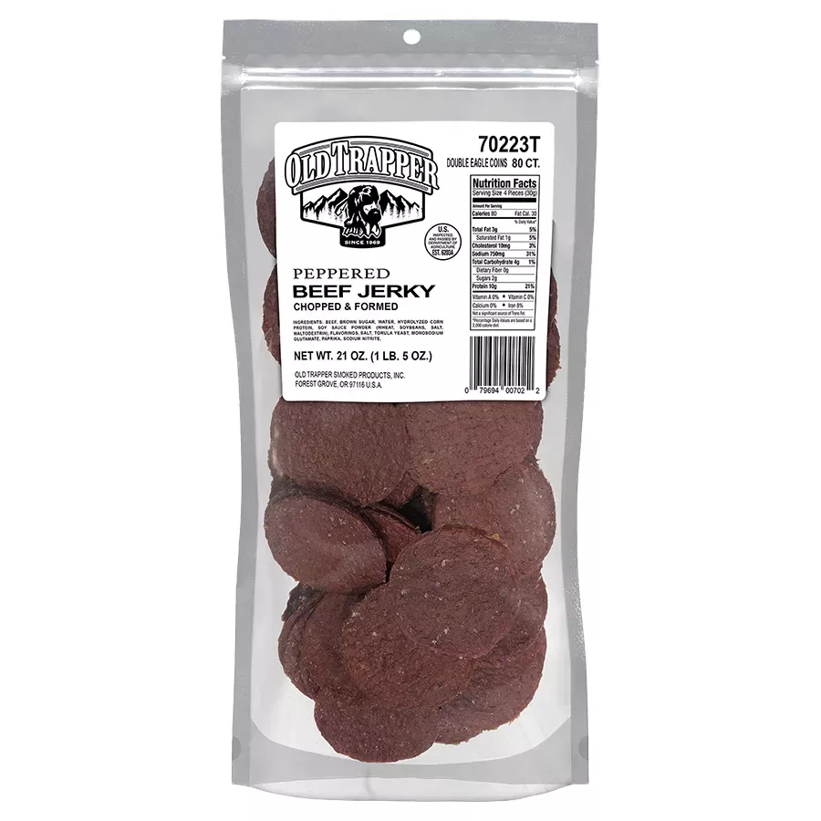 Old Trapper Double Eagle Peppered Beef Jerky - 21 oz