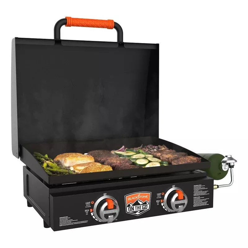 On The Go 22in Tabletop Griddle w/Hood