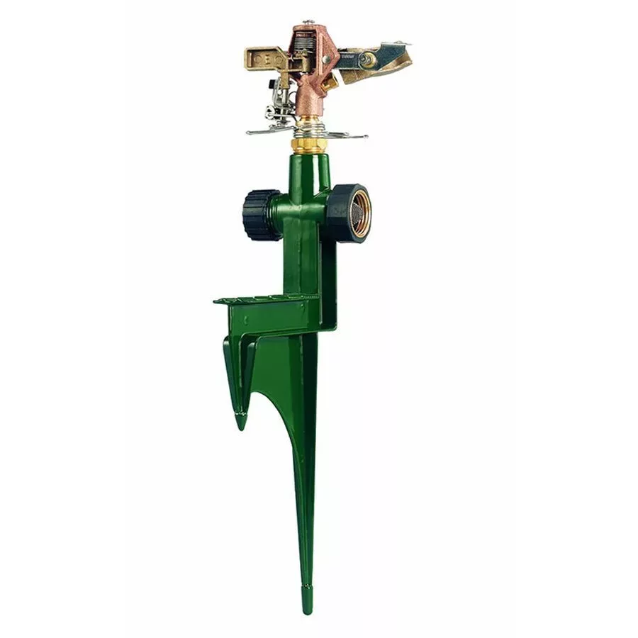 Orbit Brass Impact Sprinkler with Heavy-Duty Step Spike