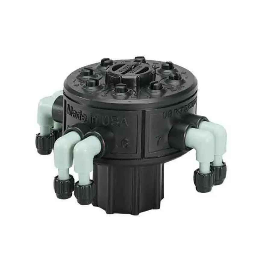 Orbit Drip Irrigation 8 Port Manifold w/Flow Control