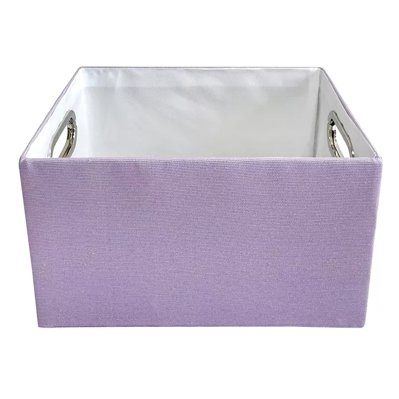 Orchid Petal Fabric Storage Basket, Large