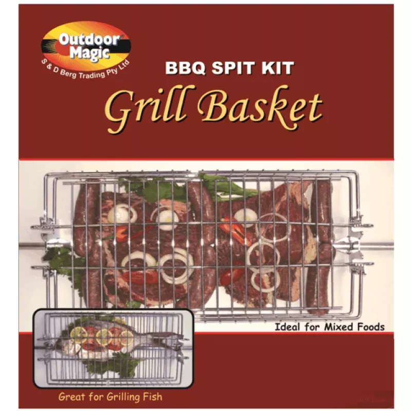 Outdoor Magic Spit Grill Basket