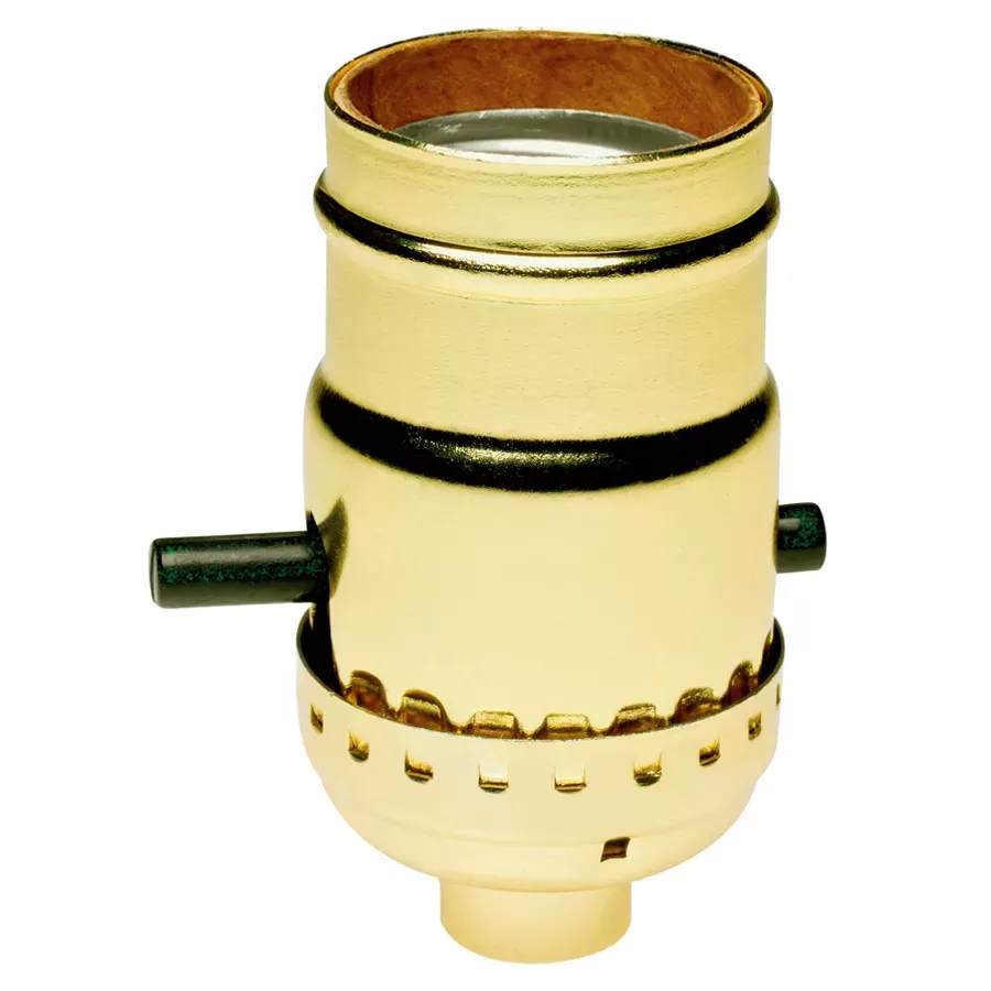 Pass & Seymour Push Through Metal Shell Lampholder