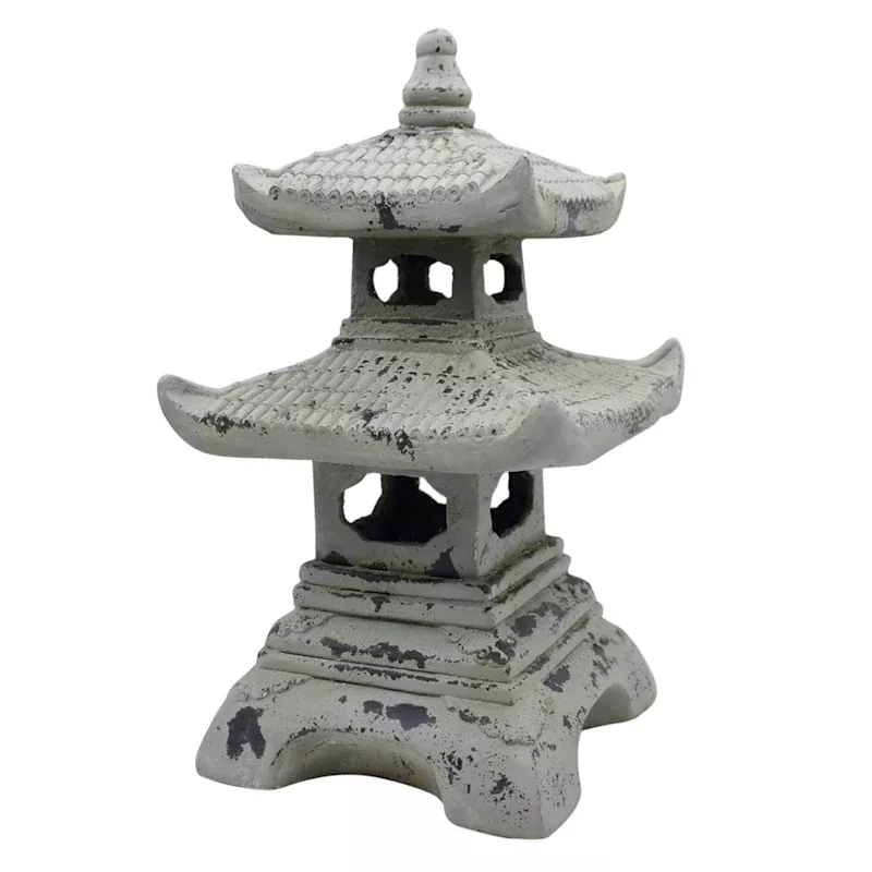 Pavilion Outdoor Outdoor Garden Statue, 19.5"