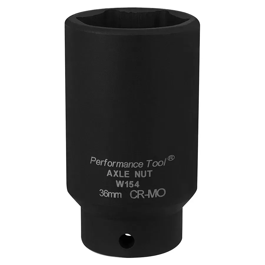 Performance Tool Front Wheel Drive Axle Nut Socket - 36mm