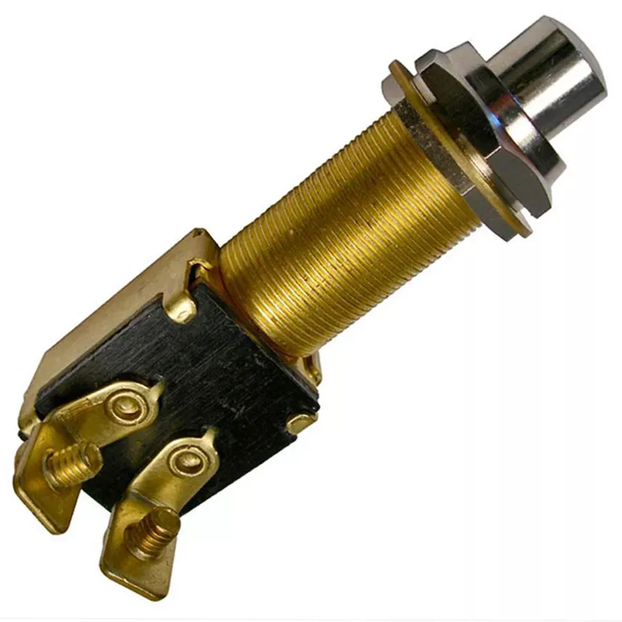 Pico On-Off Marine Push-Button - Brass