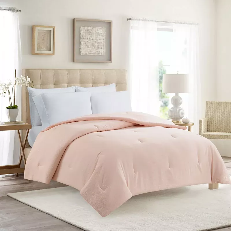 Pink Microfiber Comforter, King