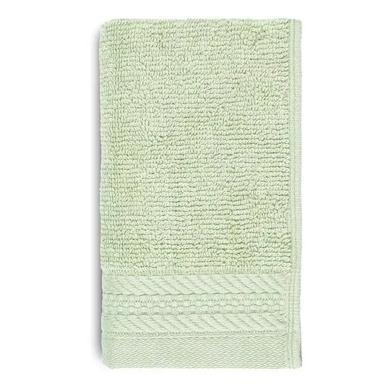 Plush Performance Solid Sage Washcloth, 13"