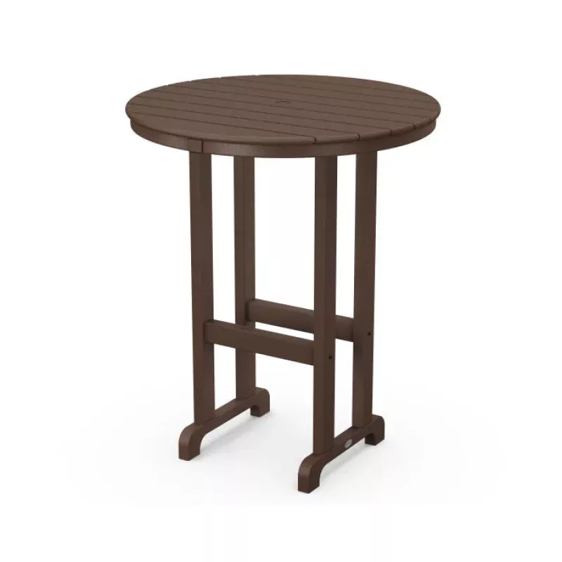 Polywood: Round 36 Conversation Table Mahogany