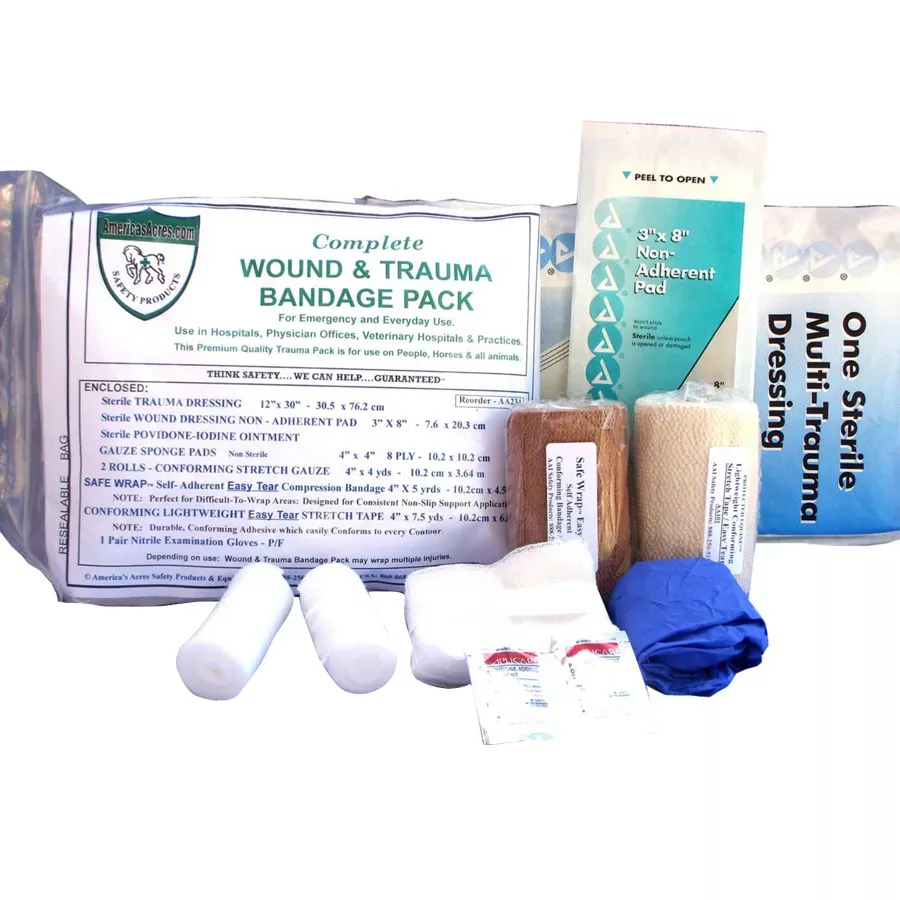 Protected Equine Complete Wound and Trauma Bandage Pack