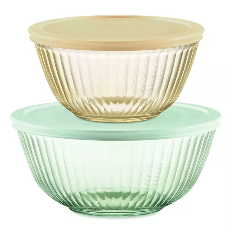 Pyrex 4-Piece Prepware Bowl Value Pack, 5.5c/9.5c