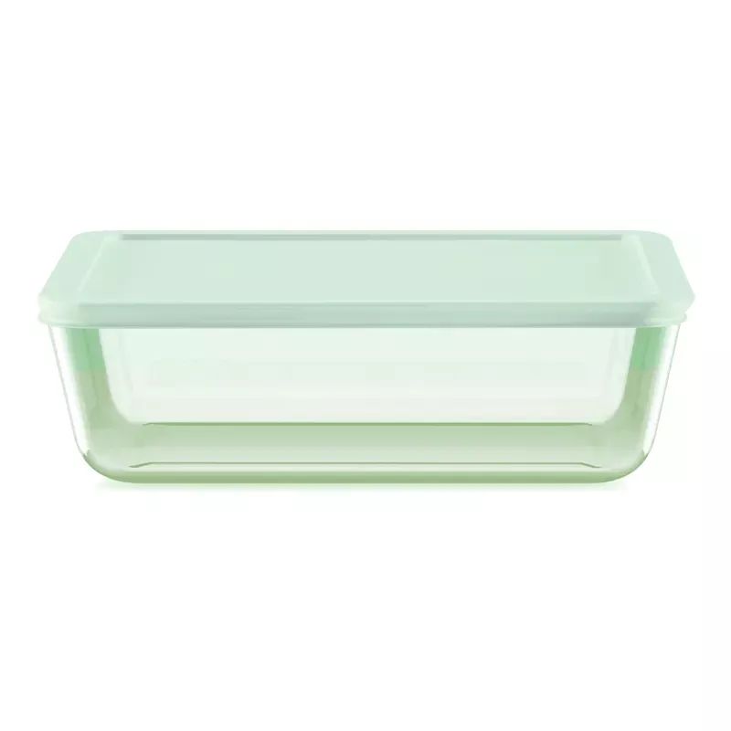 Pyrex Green Glass Rectangle Food Storage Container, 11c