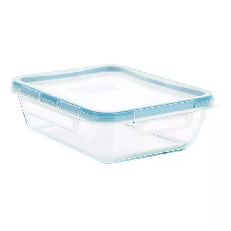 Pyrex Snapware Total Solution Glass Food Storage Container with Locking Lid, 6-Cup