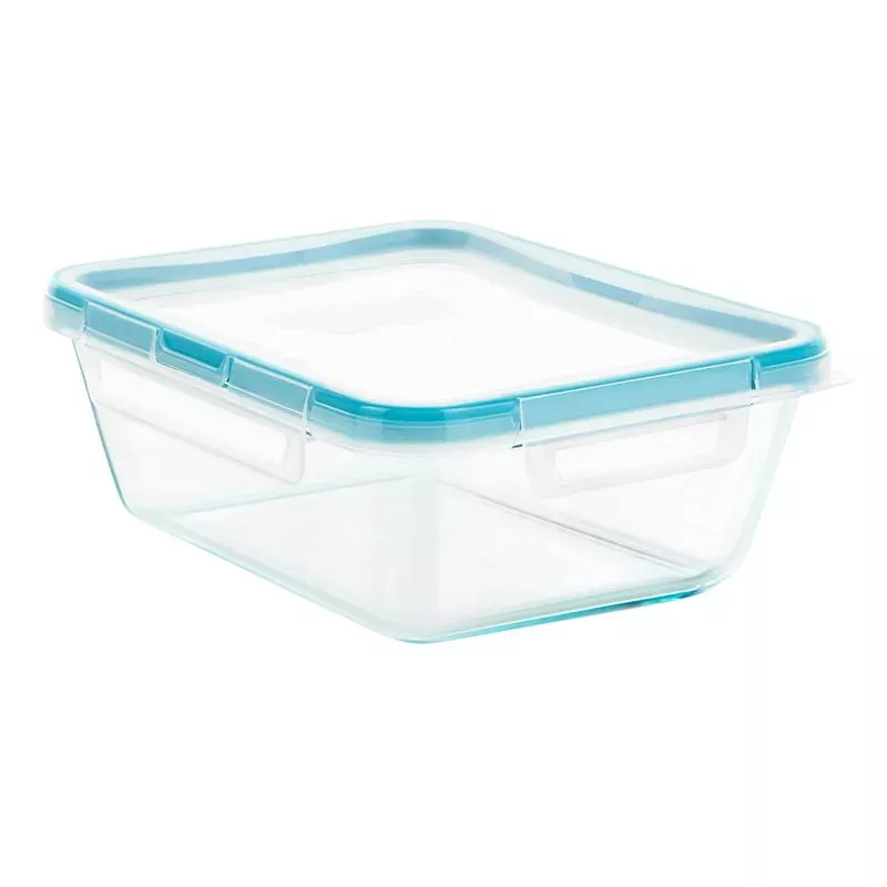 Pyrex Snapware Total Solution Glass Food Storage Container with Locking Lid, 8-Cup