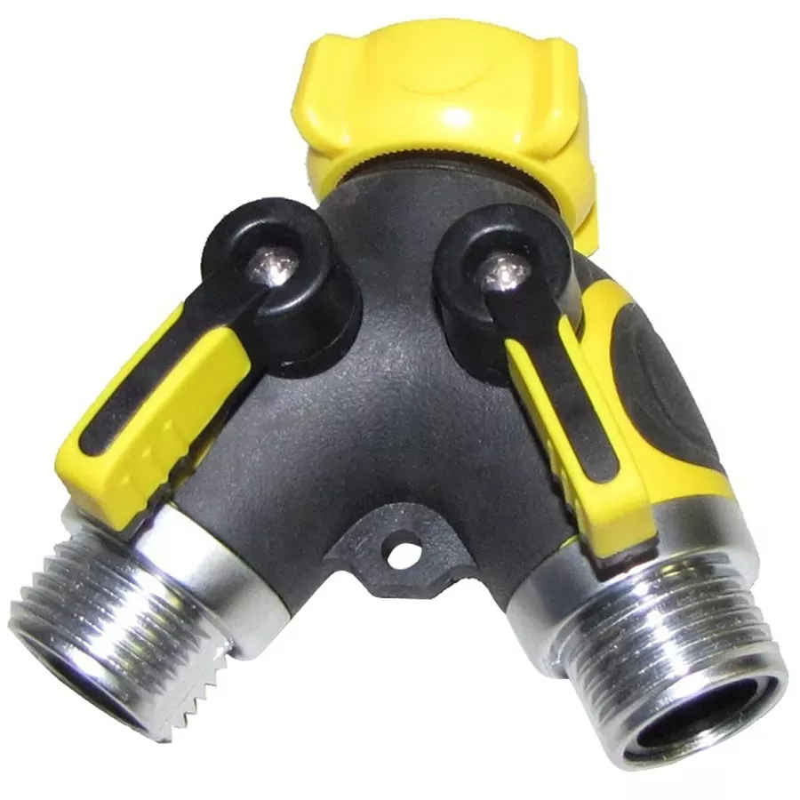 Quality Valve & Sprinkler ABS Y Pattern Shut-Off Valve with EZ Grip Handle