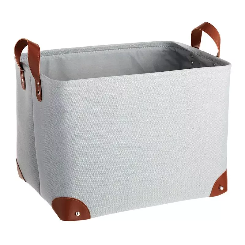 Rectangle Fabric Storage Basket, Large