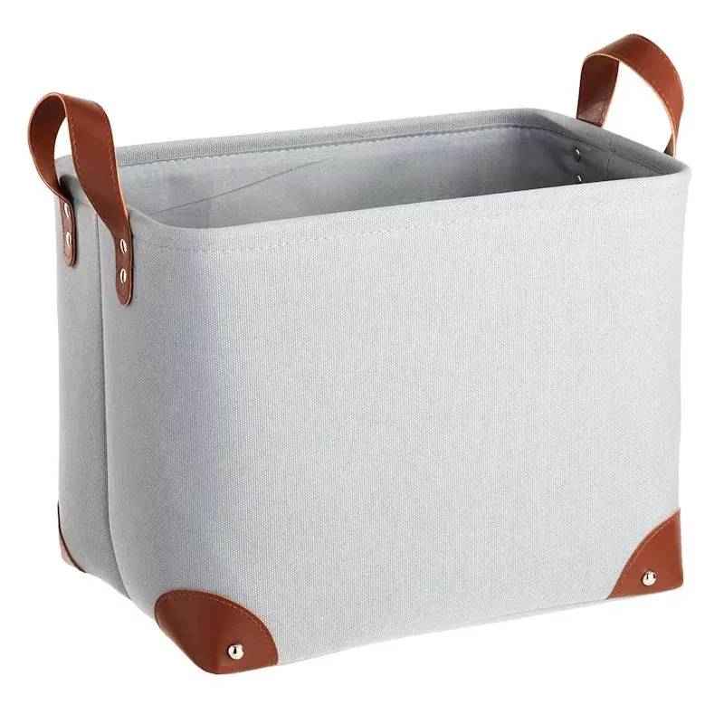 Rectangle Fabric Storage Basket, Medium