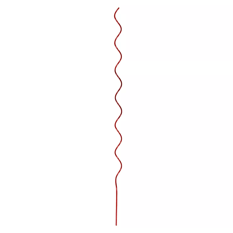 Red Twisted Steel Outdoor Stake, 60"