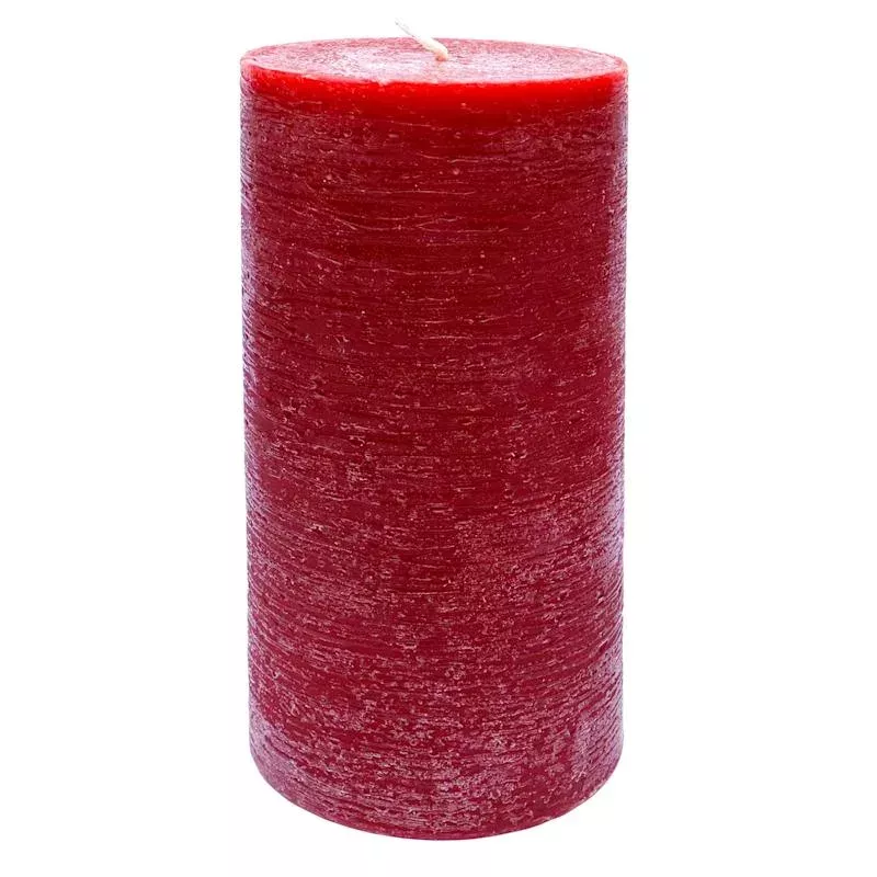 Red Unscented Pillar Candle, 3x6